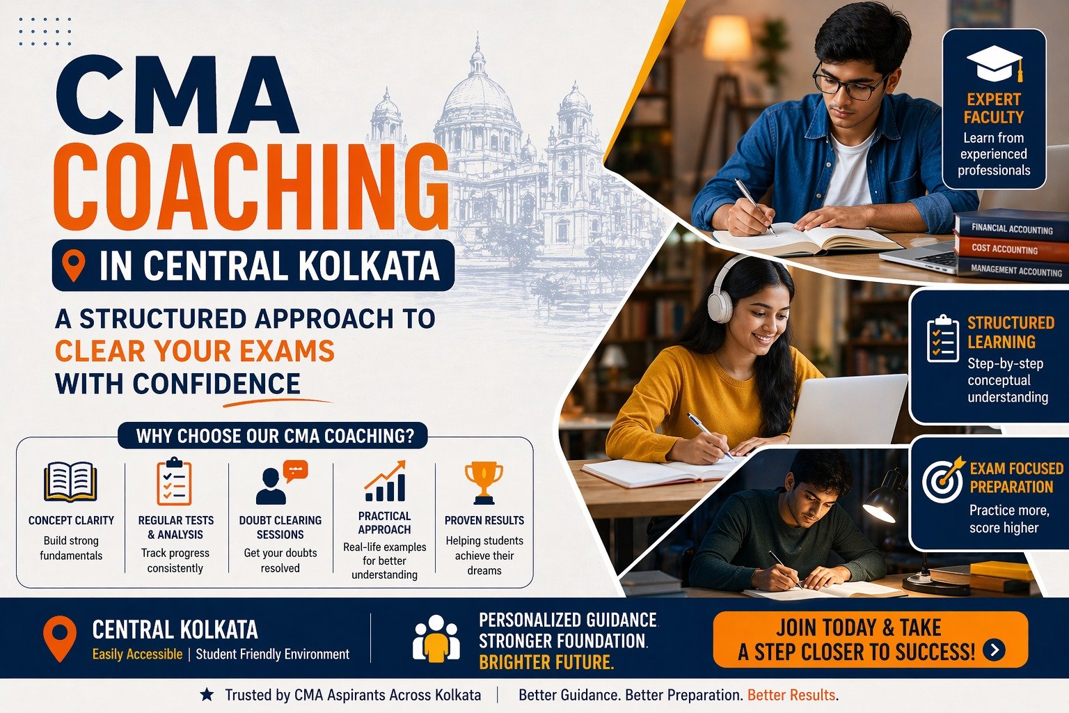CMA Coaching in Central Kolkata: A Structured Approach to Clear Your Exams with Confidence